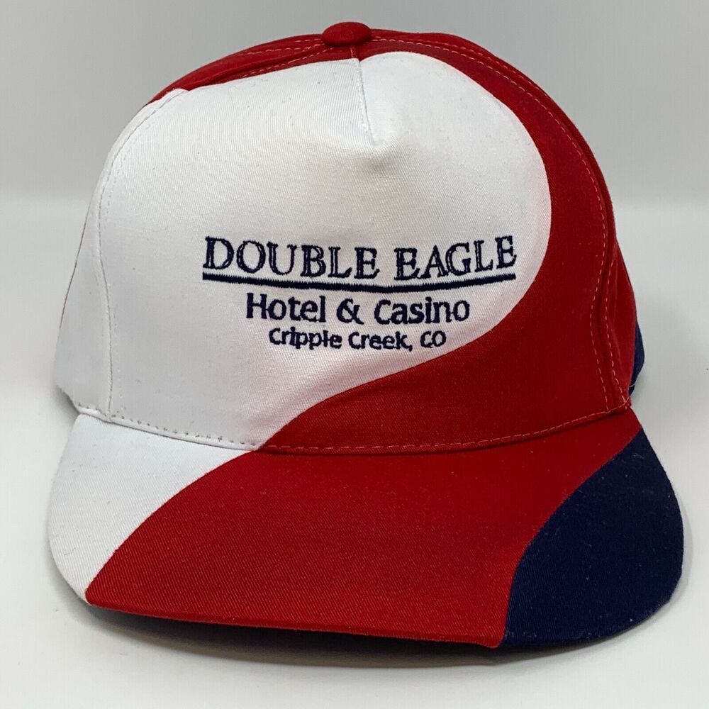 Double Eagle Hotel Casino Hat Baseball Cap Red Snapback Cripple Creek Colorado